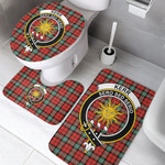 1sttheworld Home Set - Kerr Ancient Clan Tartan Crest Tartan Bathroom Set A7 | 1sttheworld