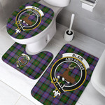 1sttheworld Home Set - Blair Modern Clan Tartan Crest Tartan Bathroom Set A7 | 1sttheworld