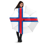 1sttheworld Umbrella - Flag of Faroe Islands Umbrella A7 | 1sttheworld
