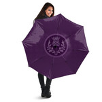 1sttheworld Umbrella - Scottish Purple Thistle Umbrella A7 | 1sttheworld