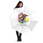 1sttheworld Umbrella - Flag Of Illinois Umbrella A7 | 1sttheworld
