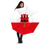 1sttheworld Umbrella - Flag of Gibraltar Umbrella A7 | 1sttheworld