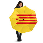 1sttheworld Umbrella - Catalonia Flag Of Catalan Republic Estelada Roja Umbrella A7 | 1sttheworld