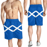 1sttheworld Men's Short - Flag of Scotland Flag Grunge Style Men's Short A7 | 1sttheworld