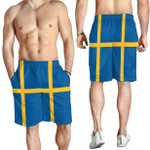 1sttheworld Men's Short - Flag of Sweden Men's Short A7 | 1sttheworld