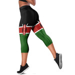 1sttheworld Capris Leggings - Flag of Kenya Capris Leggings A7 | 1sttheworld
