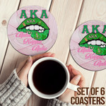 1sttheworld Coasters (Sets of 6) - AKA Lips - Special Version Coasters | 1sttheworld
