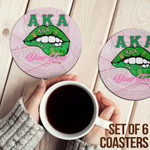 1sttheworld Coasters (Sets of 6) - (Custom) AKA Lips - Special Version Coasters | 1sttheworld
