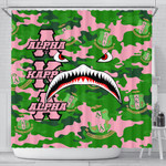 1sttheworld Shower Curtain - AKA Full Camo Shark Shower Curtain | 1sttheworld
