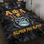 1sttheworld Quilt Bed Set - Alpha Phi Alpha Ape Quilt Bed Set | 1sttheworld
