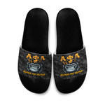 1sttheworld Slide Sandals - Alpha Phi Alpha Ape Slide Sandals | 1sttheworld
