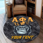 1sttheworld Round Carpet - (Custom) Alpha Phi Alpha Ape Round Carpet | 1sttheworld
