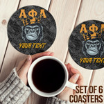 1sttheworld Coasters (Sets of 6) - (Custom) Alpha Phi Alpha Ape Coasters | 1sttheworld
