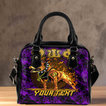 1sttheworld Shoulder Handbag - (Custom) Omega Psi Phi Dog Shoulder Handbag | 1sttheworld
