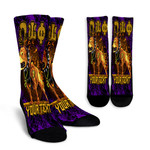 1sttheworld Crew Socks - (Custom) Omega Psi Phi Dog Crew Socks | 1sttheworld
