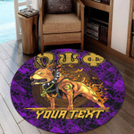 1sttheworld Round Carpet - (Custom) Omega Psi Phi Dog Round Carpet | 1sttheworld
