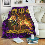 1sttheworld Premium Blanket - Omega Psi Phi Dog Premium Blanket | 1sttheworld
