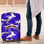 1sttheworld Luggage Covers - Zeta Phi Beta Full Camo Shark Luggage Covers | 1sttheworld
