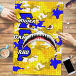 1sttheworld Jigsaw Puzzle - Sigma Gamma Rho Full Camo Shark Jigsaw Puzzle | 1sttheworld

