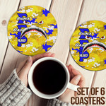 1sttheworld Coasters (Sets of 6) - Sigma Gamma Rho Full Camo Shark Coasters | 1sttheworld
