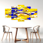 1sttheworld Canvas Wall Art - Sigma Gamma Rho Full Camo Shark Canvas Wall Art | 1sttheworld
