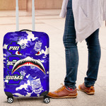 1sttheworld Luggage Covers - Phi Beta Sigma Full Camo Shark Luggage Covers | 1sttheworld
