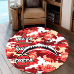 1sttheworld Round Carpet - Delta Sigma Theta Full Camo Shark Round Carpet | 1sttheworld
