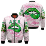 1sttheworld Clothing - AKA Lips Zip Bomber Jacket A7 | 1sttheworld.store