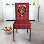1sttheworld Dining Chair Slip Cover - Wallace Weathered Clan Tartan Dining Chair Slip Cover A7 | 1sttheworld