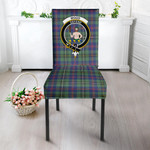 1sttheworld Dining Chair Slip Cover - Wood Modern Clan Tartan Dining Chair Slip Cover A7 | 1sttheworld
