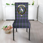 1sttheworld Dining Chair Slip Cover - Hunter Modern Clan Tartan Dining Chair Slip Cover A7 | 1sttheworld