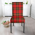 1sttheworld Dining Chair Slip Cover - Brodie Modern Tartan Dining Chair Slip Cover A7 | 1sttheworld