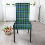 1sttheworld Dining Chair Slip Cover - Lyon Clan Tartan Dining Chair Slip Cover A7 | 1sttheworld