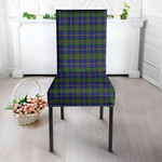 1sttheworld Dining Chair Slip Cover - MacLeod of Harris Modern Tartan Dining Chair Slip Cover A7 | 1sttheworld