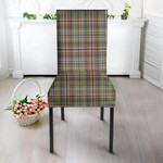 1sttheworld Dining Chair Slip Cover - SCOTT GREEN WEATHERED Tartan Dining Chair Slip Cover A7 | 1sttheworld