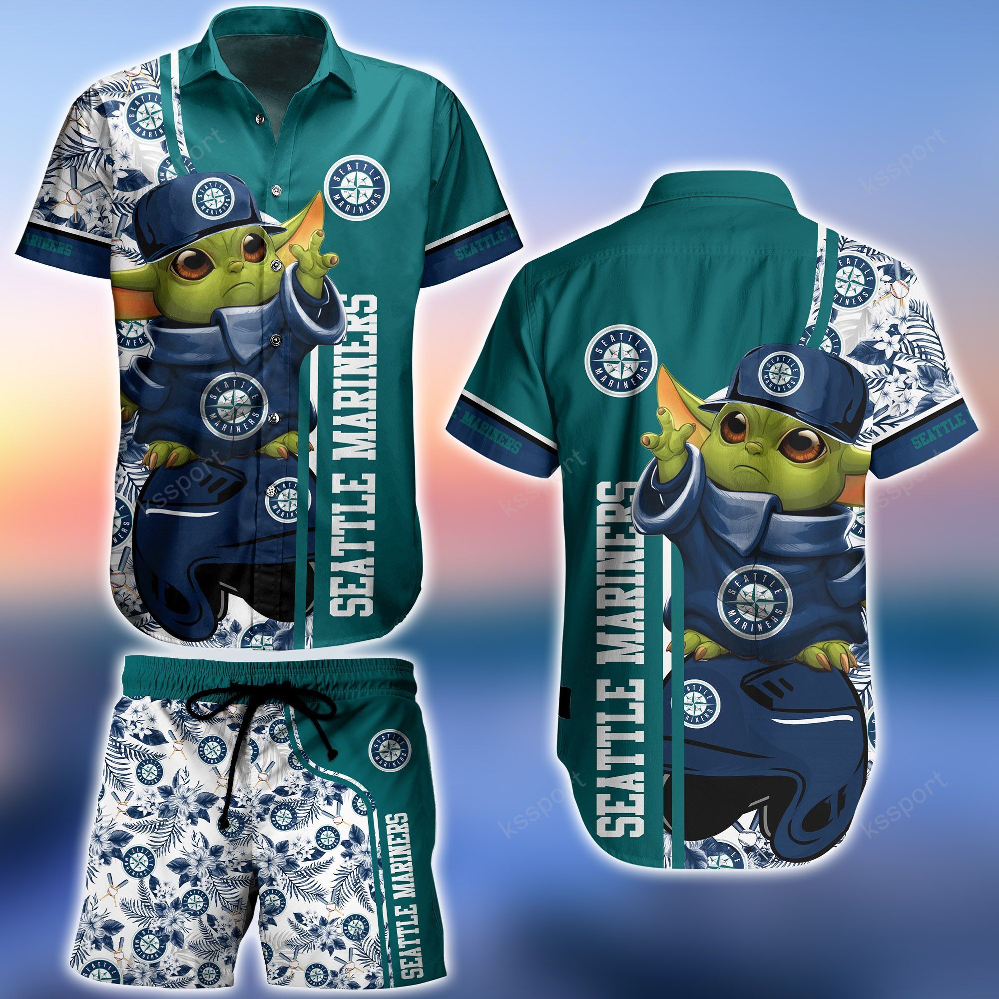 You'll look good on the beach with these hawaiian shirt 305