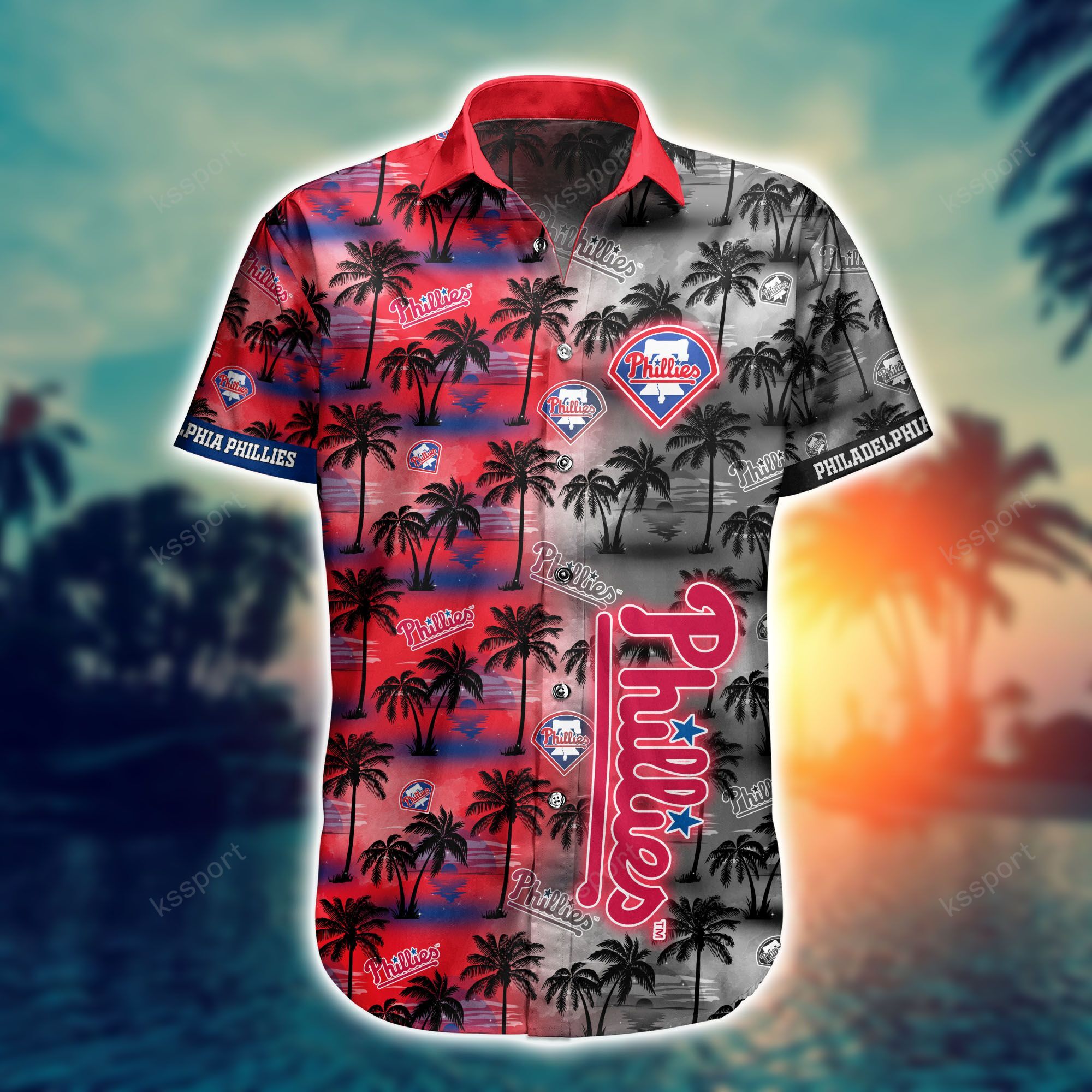 Hawaiian shirt and shorts is a great way to look stylish at a beach party 43