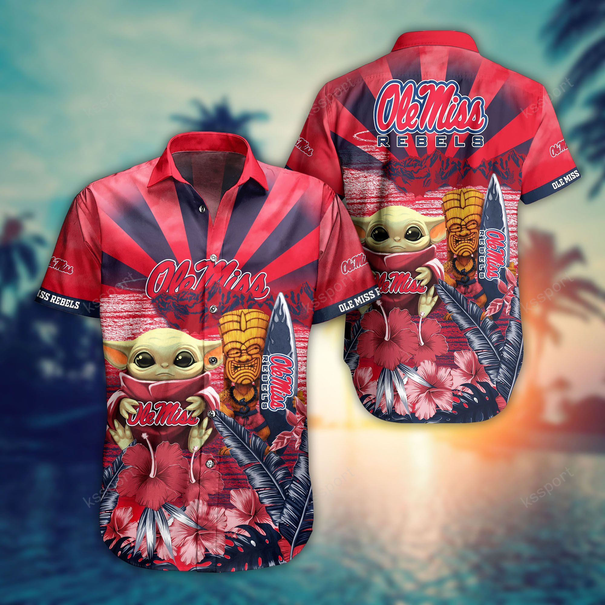 Choose a Hawaiian shirt that suitable for your shorts 75