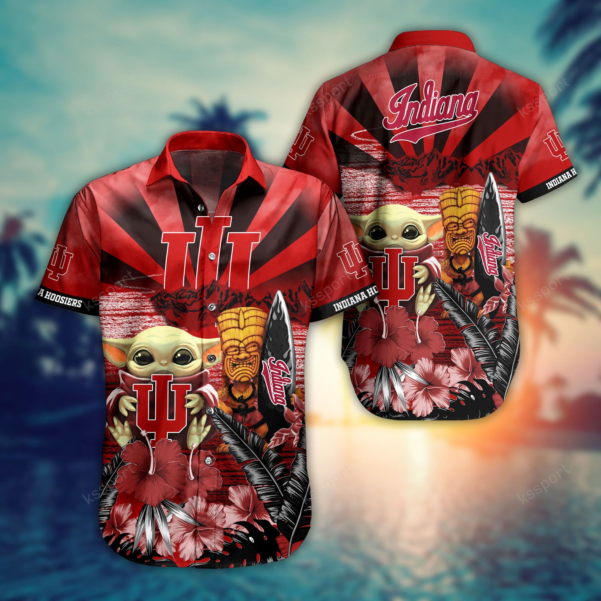 Choose a Hawaiian shirt that suitable for your shorts 43