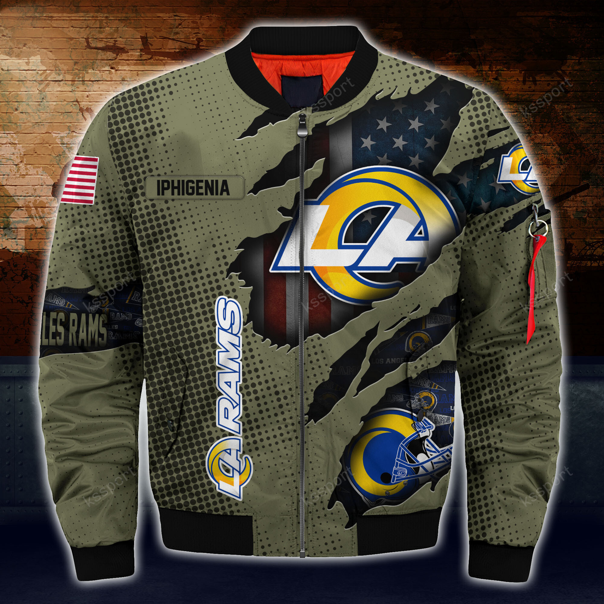 Los Angeles Rams NFL-Custom Bomber Jacket For You Boyfriend TU31162