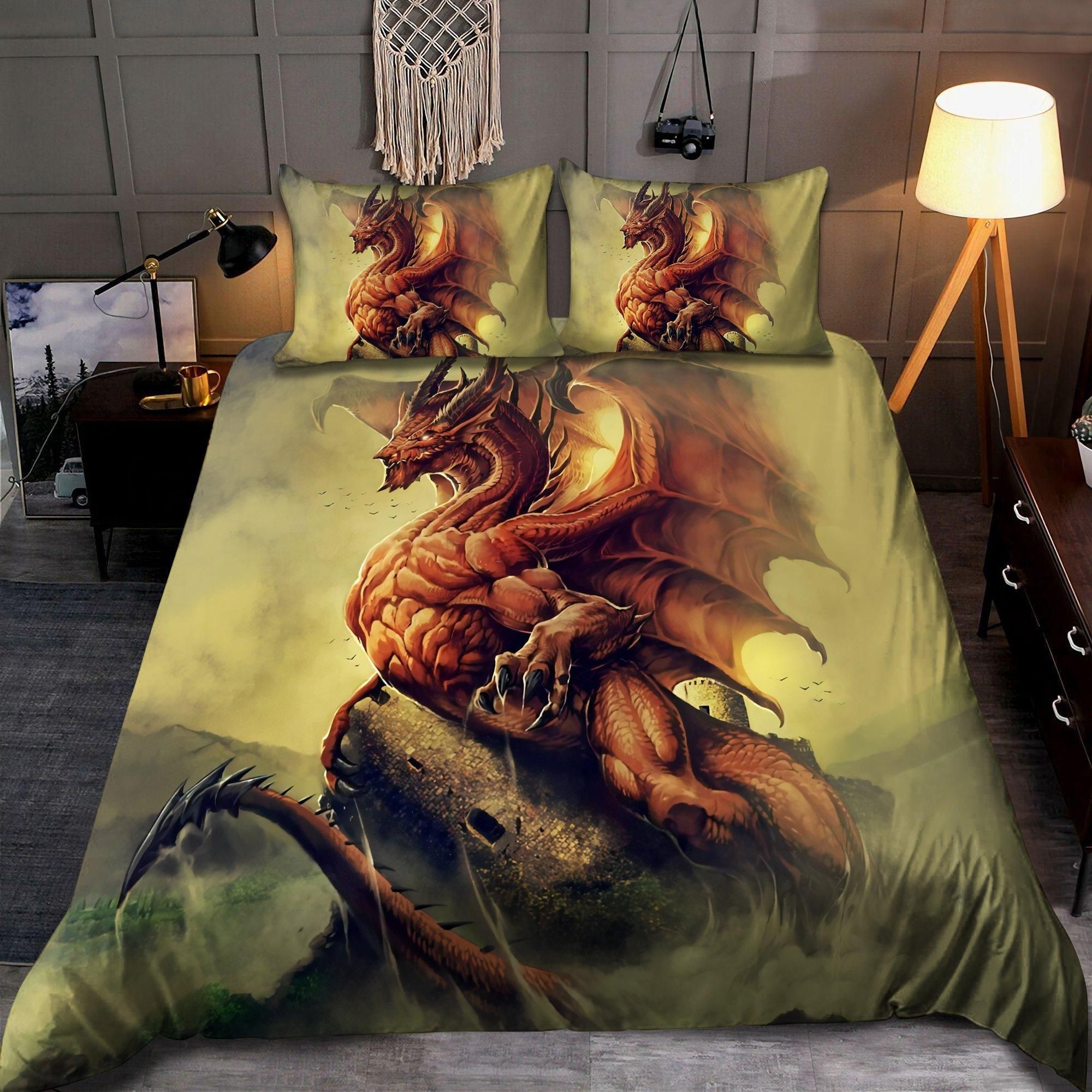 Red Dragon Bedding Set-TA