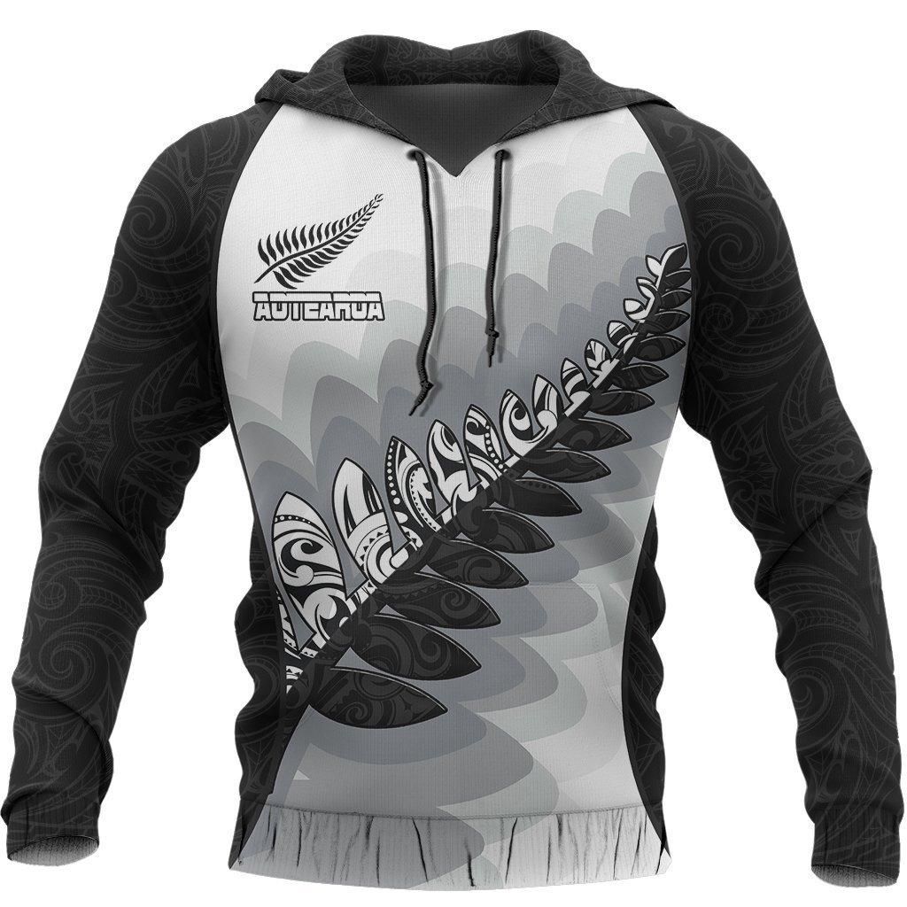Aotearoa Maori Silver Fern Pullover Hoodie PL152