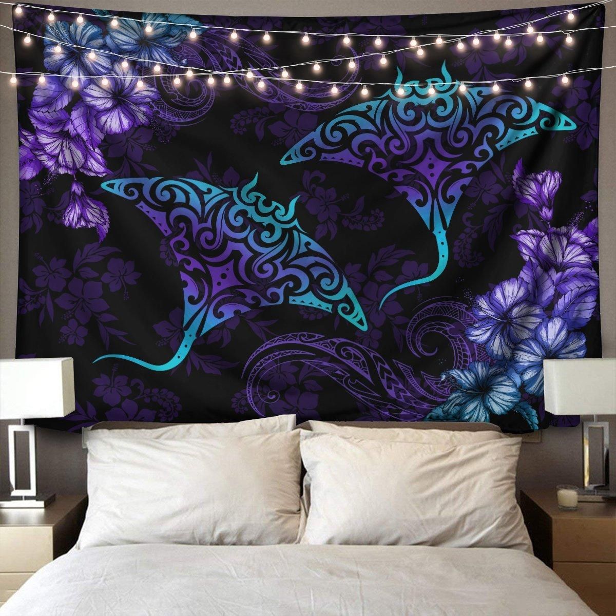 Beautiful Ray Hibiscus Hawaii 3D Print Wall Tapestry-HC