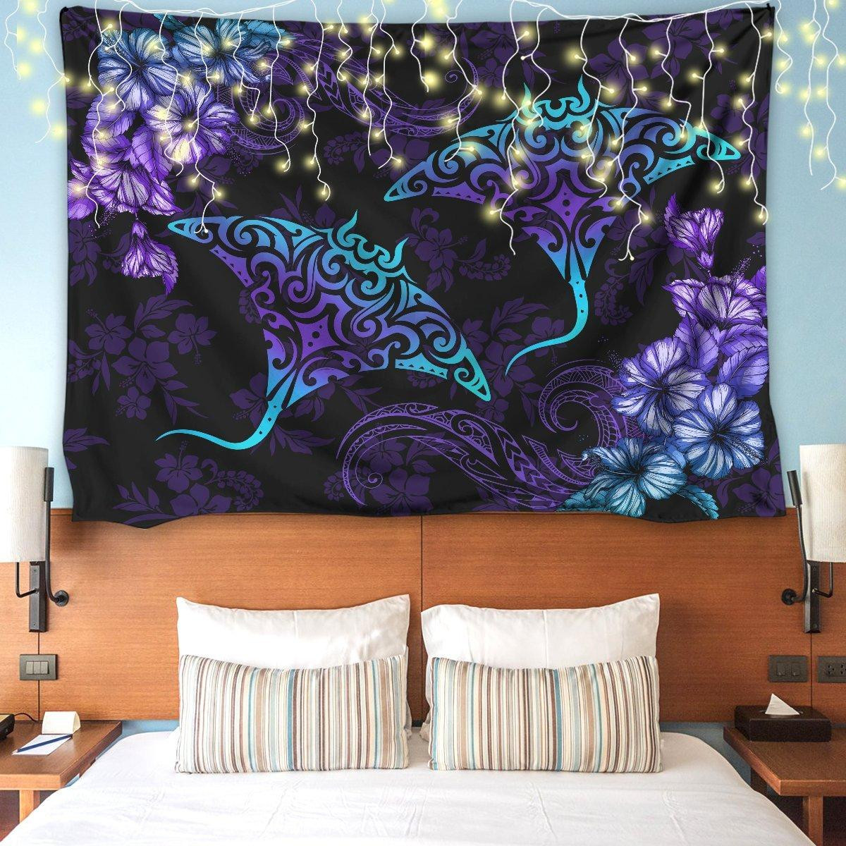 Beautiful Ray Hibiscus Hawaii 3D Print Wall Tapestry-HC