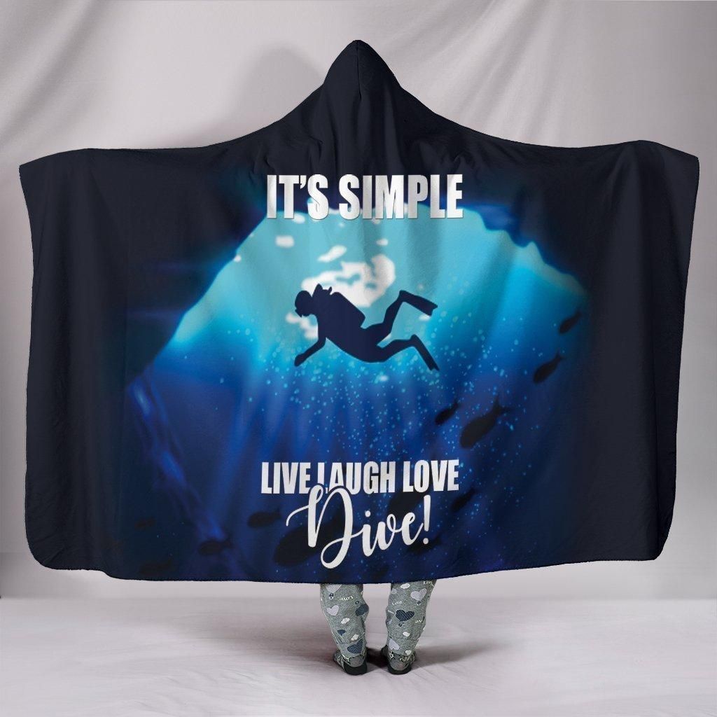 Custom Hoodie Blanket - Simply Diving
