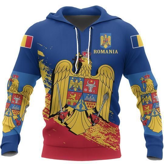 Romania Special Hoodie Blue Version NNK-039