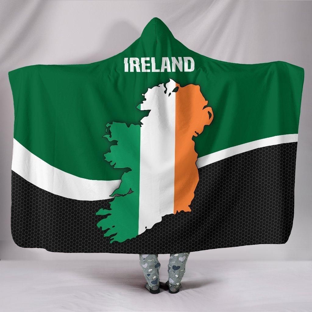 Ireland Map Special Hoodie Blanket