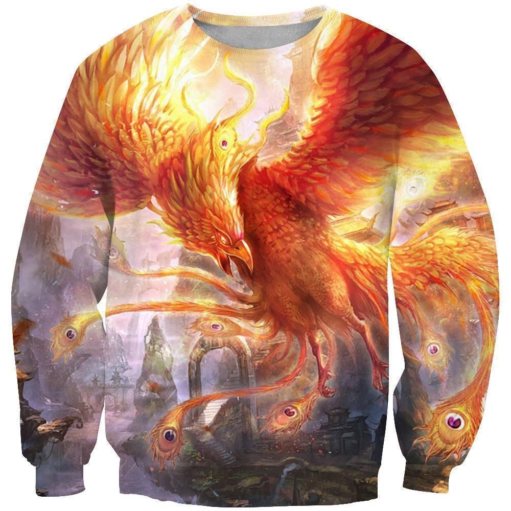 3D All Over Printing Surrealist Phoenix Shirts