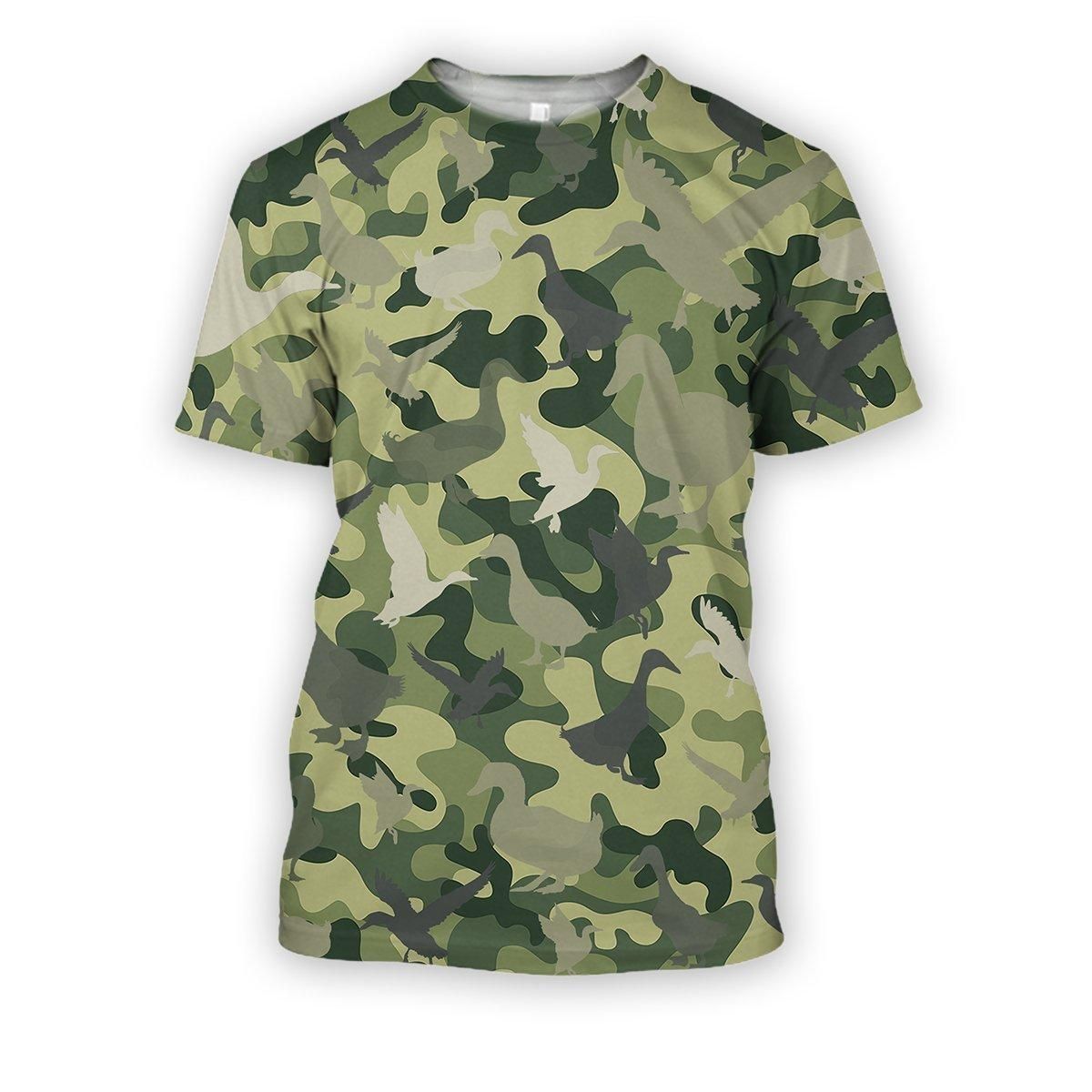 All Over Printed Hunting Duck Camo Shirts