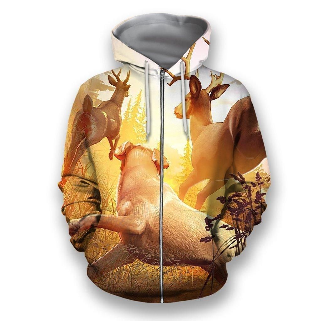 All Over Printed Hunting Dog Closthes